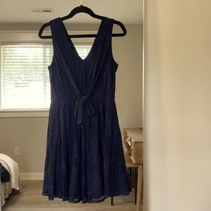 Deep Blue Lace Dress
